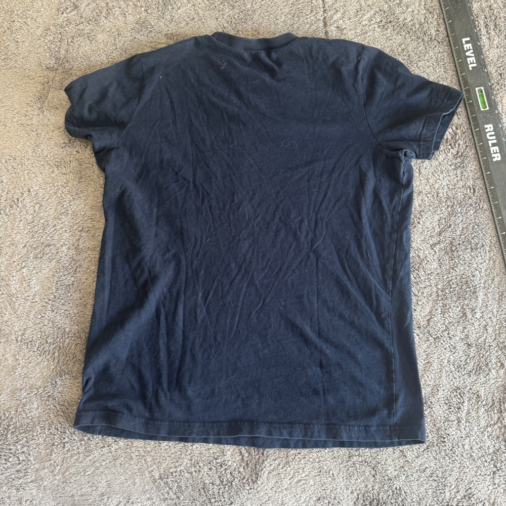 Hollister Surfing Finals Calif Graphic T-Shirt Navy Blue Mens Large Short Sleeve - Picture 3 of 6